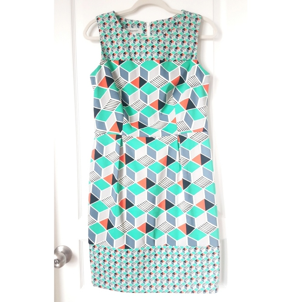 Dressbarn Mint Green Sleeveless Summer Dress size 8